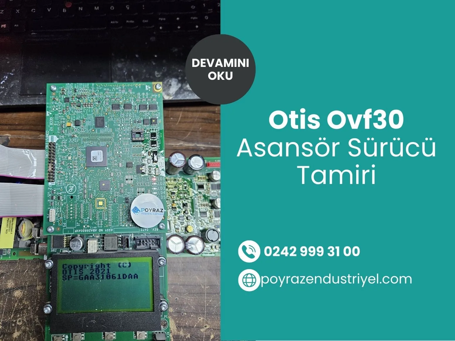 Otis Ovf30 Asansör Sürücü Tamiri